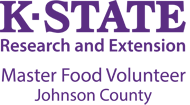 Johnson County K-State Extension Master Food Volunteers wordmark