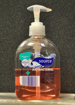 Anti-bacteriall soap in pump dispenser