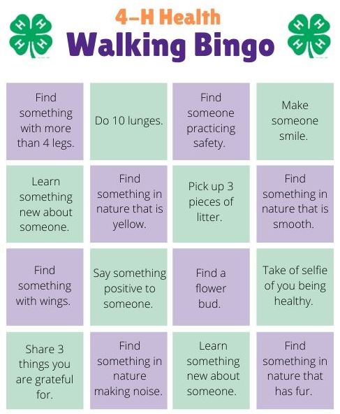 Walking Bingo