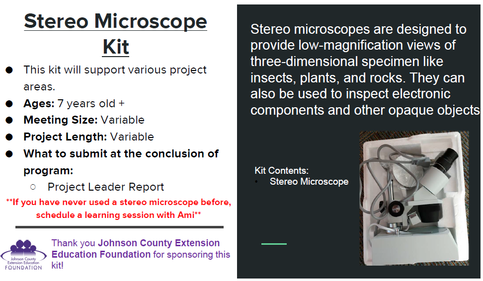 Stereo Microscope Kit