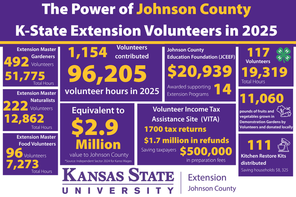 Volunteers by the numbers 2025