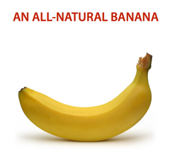 All natural banana
