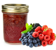 jar of berry jam