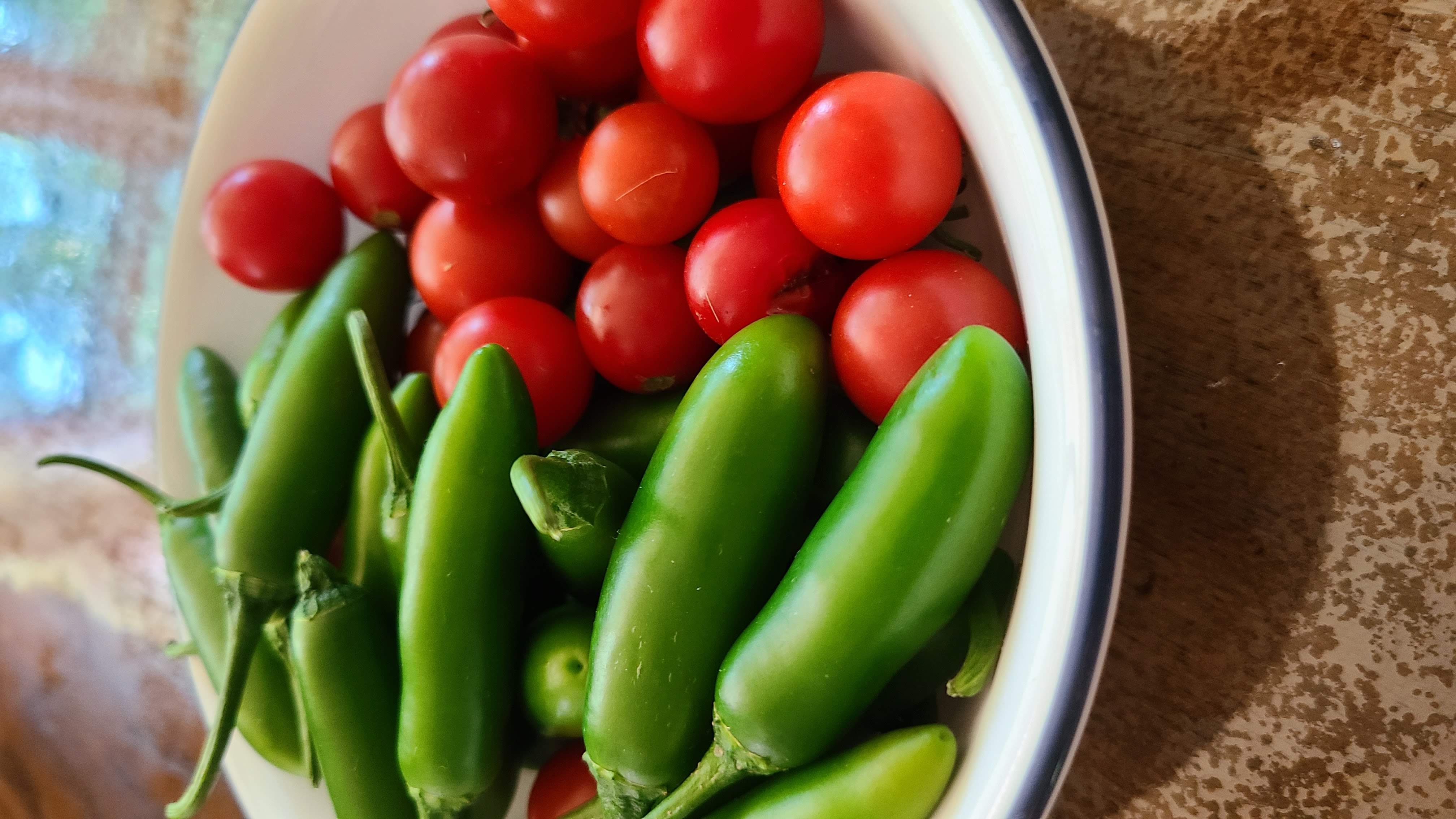 tomatoes and peppers
