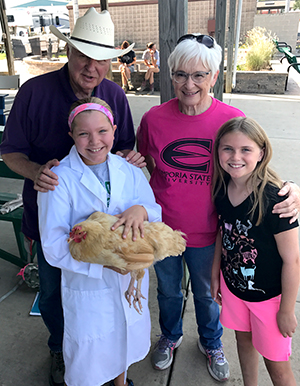 4-H family at county fair