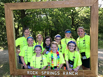 4-H youth at camp