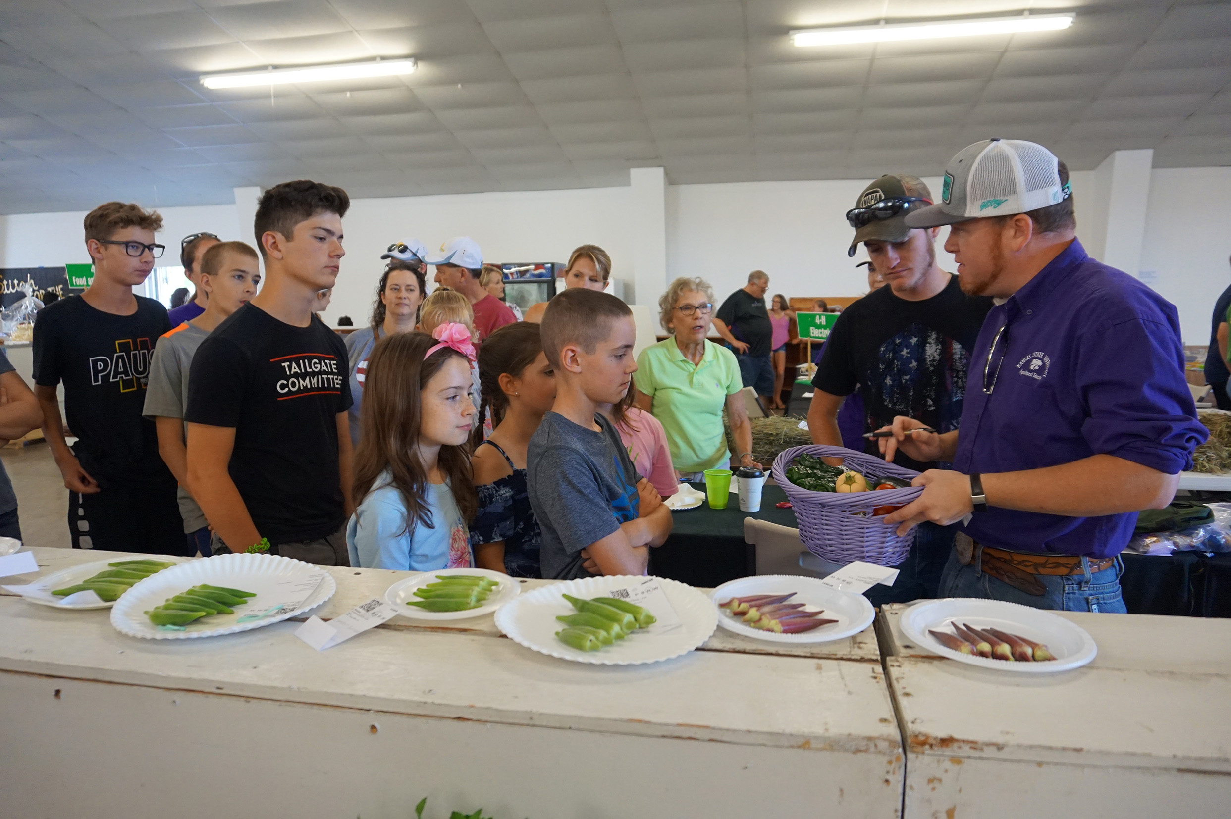 kids learning about vegetables