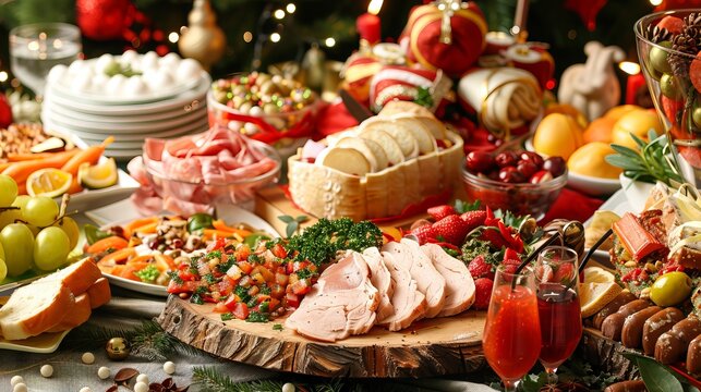 holiday food buffet 