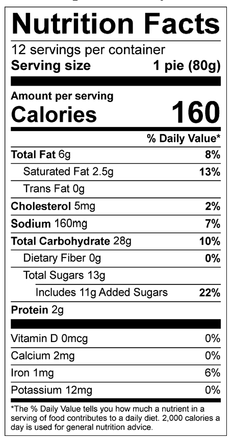 nutrient facts