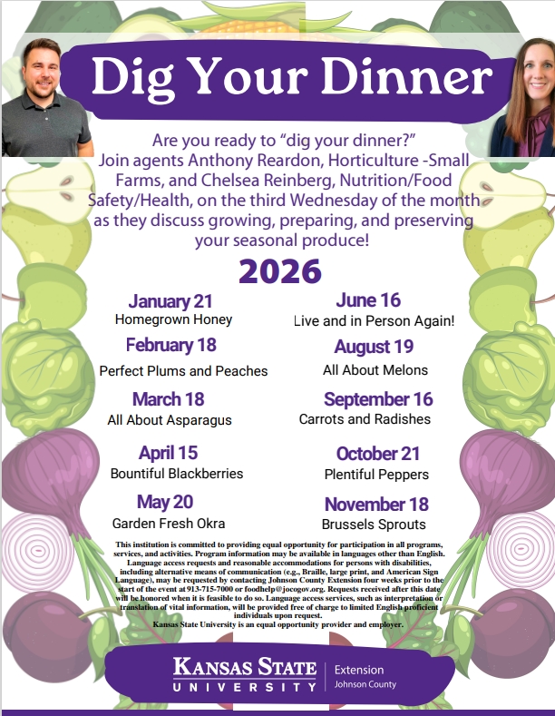 Dig Your Dinner list of 2026 events 