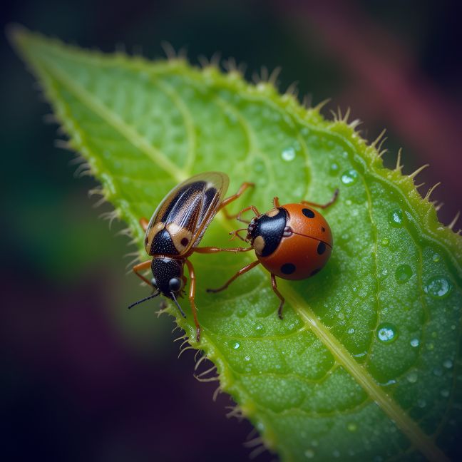 ladybug and beetle 