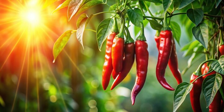 peppers in the hot sun 