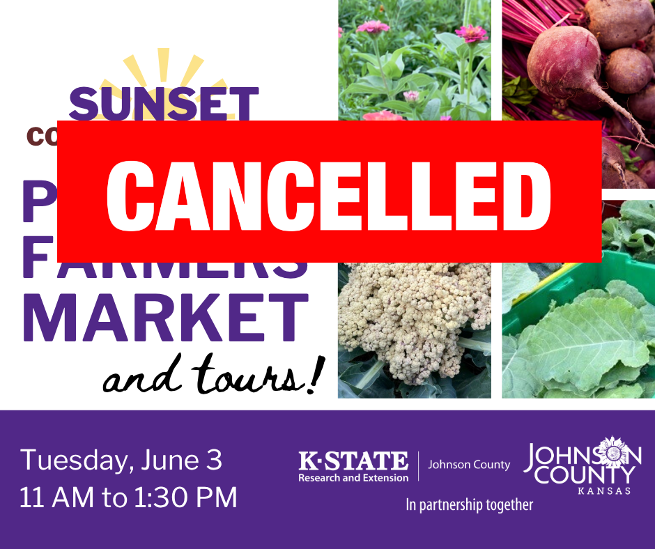 sunset garden tour June 3 cancellation 