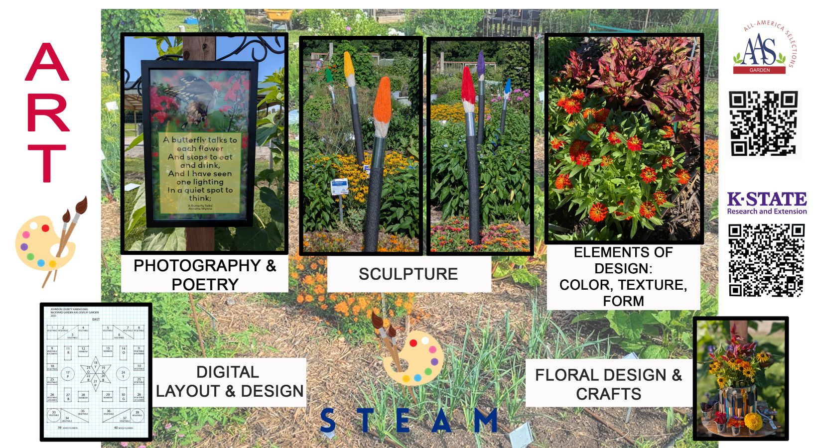 Art STEAM garden slide 