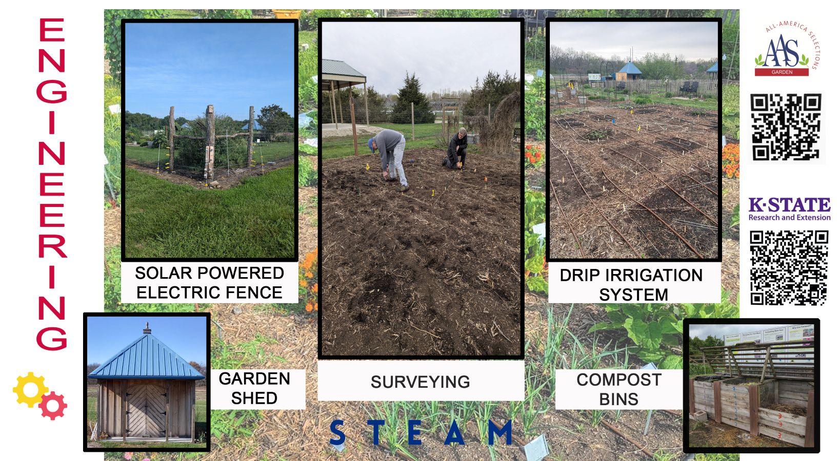 Engineering STEAM garden slide 