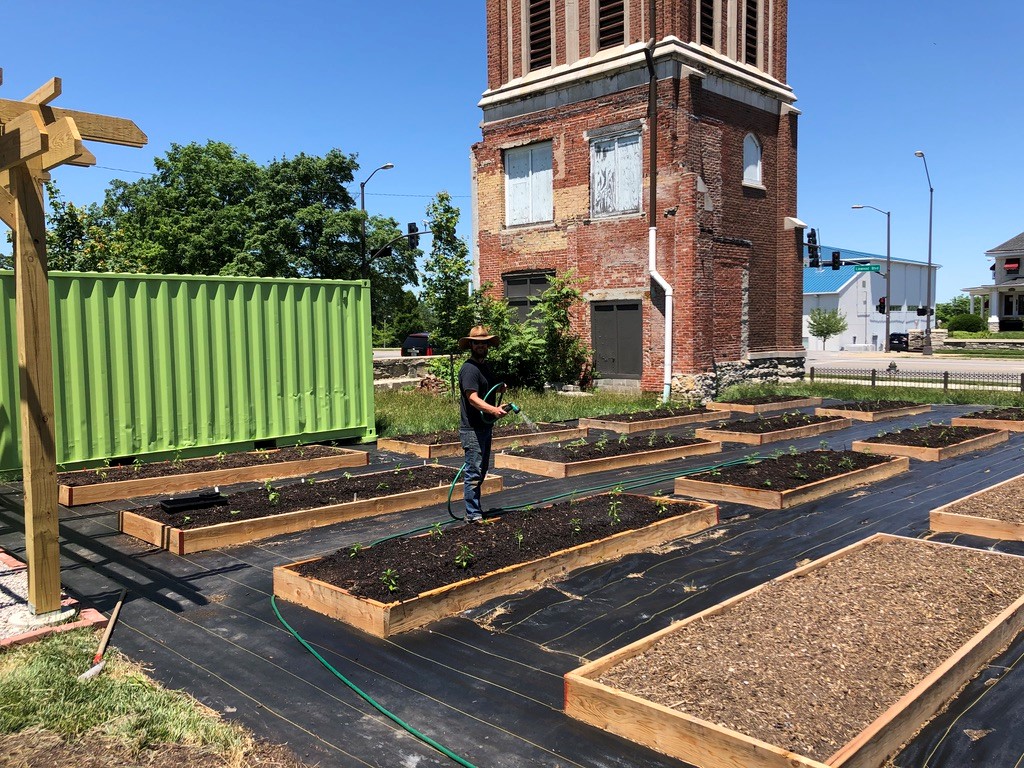 Watering Raised Garden Beds