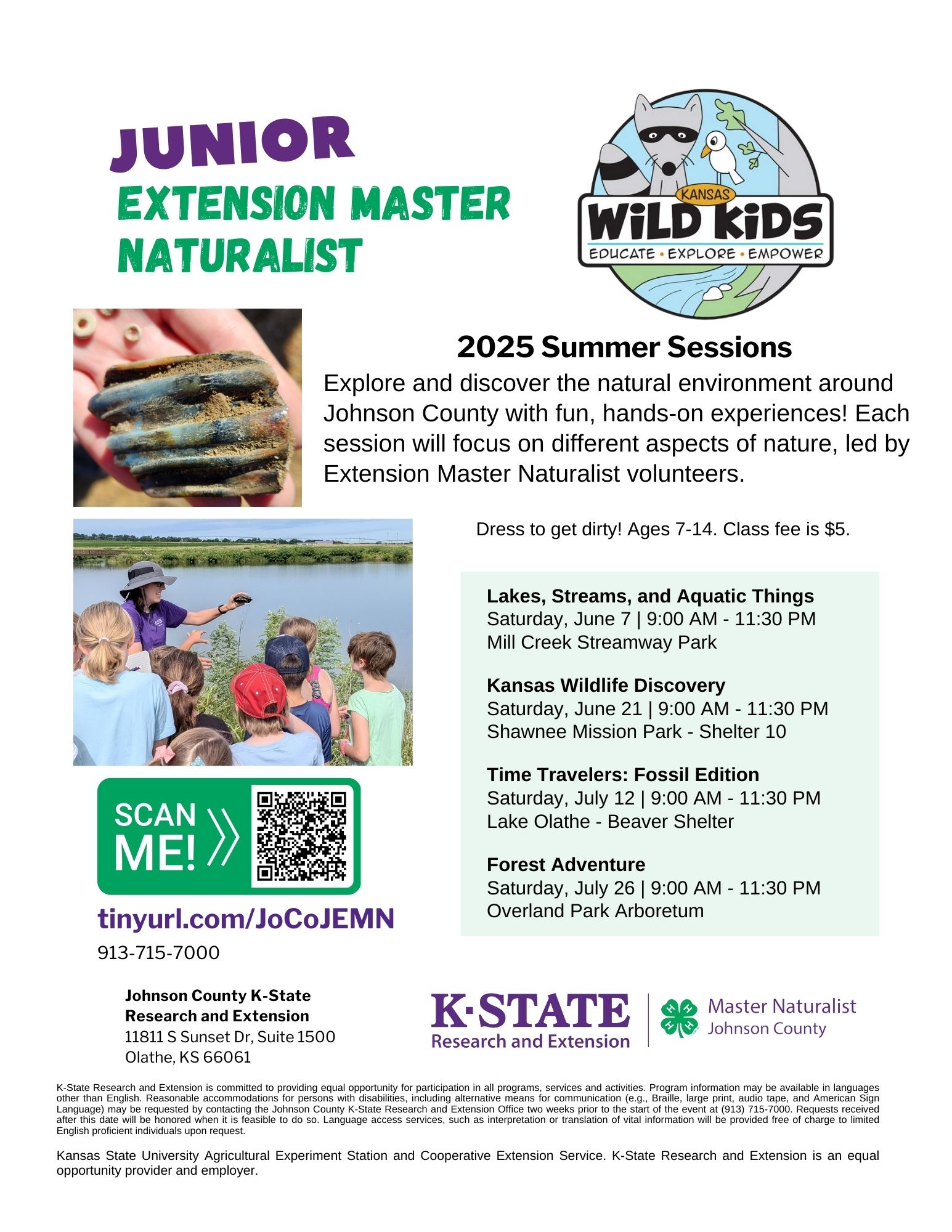 Wild Kids Summer 2025 classes 